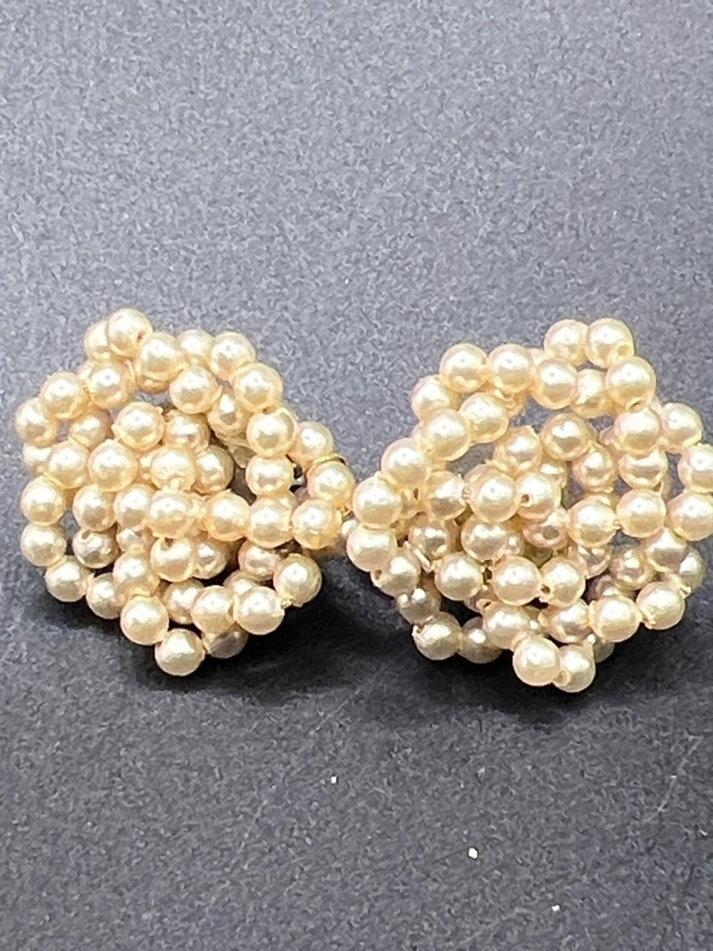 Vintage Pearl Cluster earrings